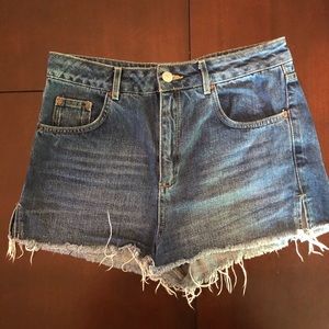 Topshop Moto Mom Denim Shorts | Size US 6